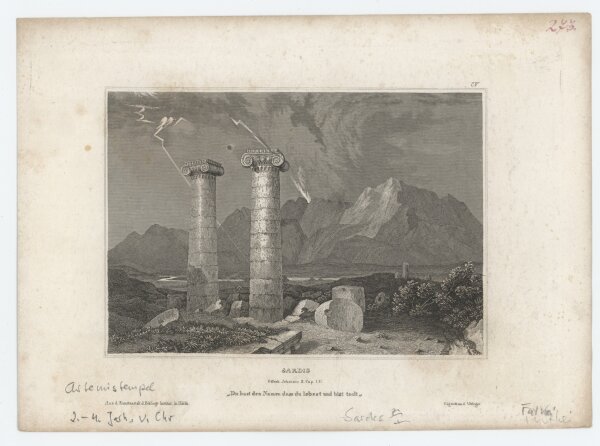 unbekannt - Sardis - o.J., Radierung