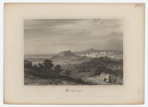 unbekannt - Bethlehem - o.J., Radierung