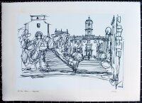 Valentin Orasch - Rom Kapitol - um 1960 - Lithografie