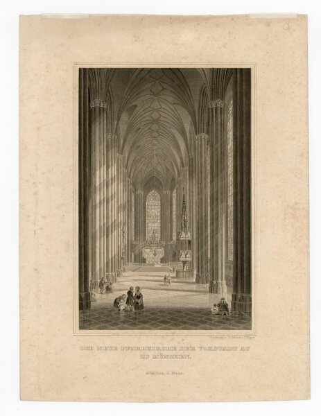 Johann Gabriel Friedrich Poppel - Die neue Pfarrkirche der Vorstadt Au zu Münche