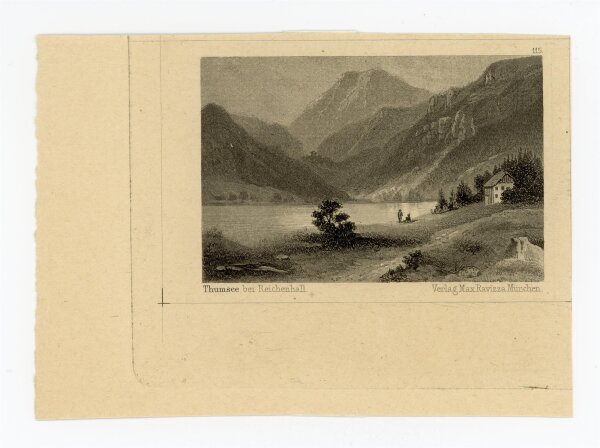 unbekannt - Thumsee bei Reichenhall - o.J. - Stahlstich