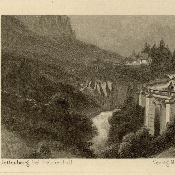 unbekannt - Jettenberg bei Reichenhall - o.J. - Stahlstich