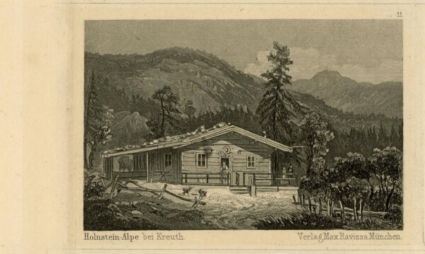 unbekannt - Holnstein-Alpe bei Kreuth - o.J. - Stahlstich