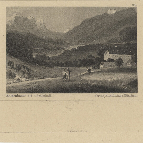 unbekannt - Molkenbauer bei Reichenhall - o.J. - Stahlstich