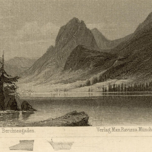 unbekannt - Hinter-See bei Berchtesgaden - o.J. - Stahlstich