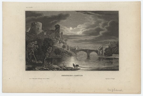 Johann Georg Martini - Barnard Castle. - 1837, Stahlstich