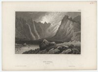 Johann Georg Martini - Llyn Idwal, Wales. - 1847, Stahlstich