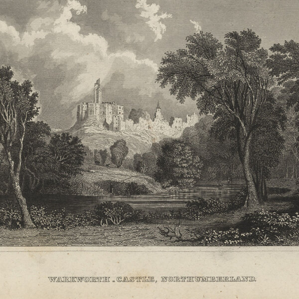 unbekannt - Warkworth. Castle, Northumberland. - o.J., Stahlstich