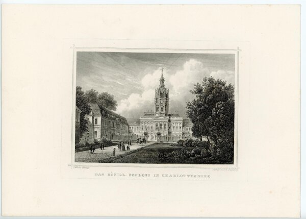 Johann Gabriel Friedrich Poppel - Das königl. Schloss in Charlottenburg - o.J. -