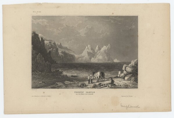 C. Reiss - Treryn Castle. - o.J., Stahlstich