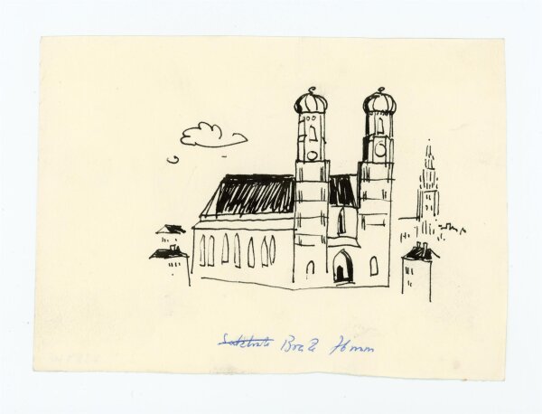 Sepp Eibl - München - o.J. - Tuschezeichnung