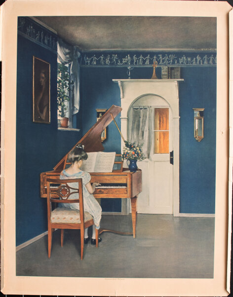 Hermann Graf - Klavierspielerin - o.J. - Faksimile