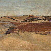 unleserlich signiert - Landschaft - o.J. - Öl auf...