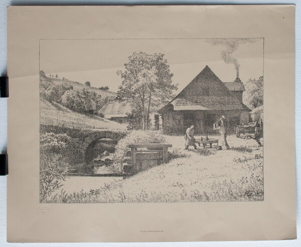 unbekannt - Schmiede - 1915 - Lithografie