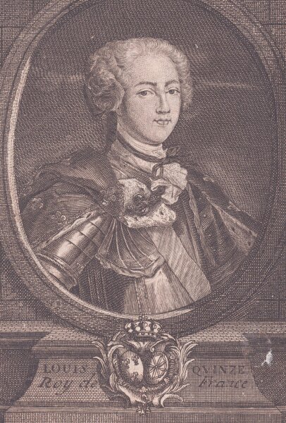 Johann Christoph Sysang - Porträt Ludwig XV. König Frankreich - o.J. - Kupferstich