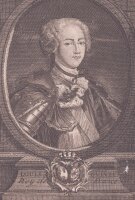Johann Christoph Sysang - Porträt Ludwig XV. König Frankreich - o.J. - Kupferstich