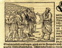 Sebastian Münster - Ansprache - o.J. - Holzschnitt