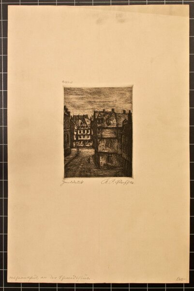Bernhard Paul Scheffler - Alt Frankfurt - Radierung - o. J.