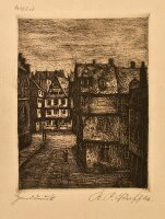 Bernhard Paul Scheffler - Alt Frankfurt - Radierung - o. J.