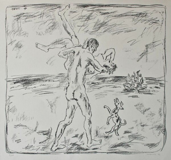 Manfred Gabriel - Liebespaar - 1972 - Lithografie