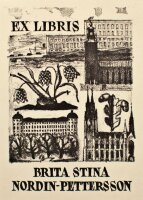 Olle Hagdahl - Ex Libris Brita Nordin-Pettersson - o.J. -...