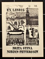 Olle Hagdahl - Ex Libris Brita Nordin-Pettersson - o.J. -...