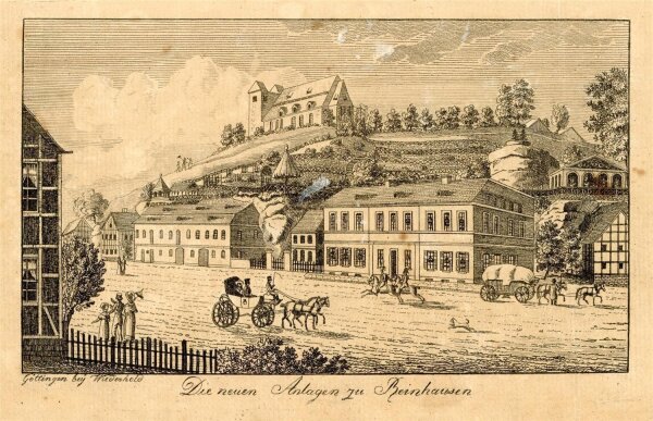 unbekannt - Die neuen Anlagen zu Reinhausen - Kupferstich - 1840