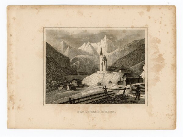 unbekannt - Der Grossglockner - Stahlstich - 1840