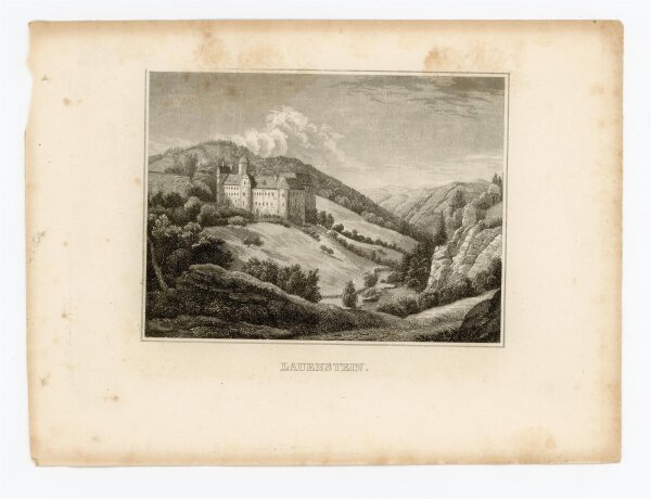 unbekannt - Lauenstein - Stahlstich - 1840