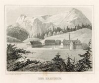 unbekannt - Der Brandhof - Stahlstich - 1840