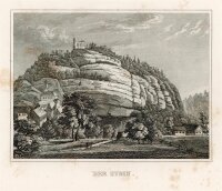 unbekannt - Der Oybin - Stahlstich - 1840