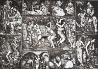 Gerome Philipps - Hoffen auf Deutschland - 2001 - Aquatinta