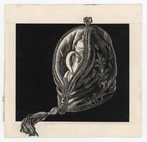 Uli Huber - Grafikentwurft - Kannenwärmer - Schabtechnik - o.J.