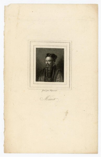 unbekannt - Portrait Clément Marot - Stahlstich - o.J.