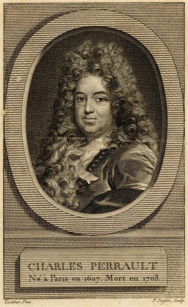 Claude Duflos - Portrait Charles Perrault - Kupferstich - o.J.