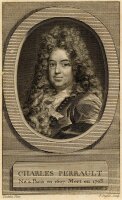 Claude Duflos - Portrait Charles Perrault - Kupferstich -...