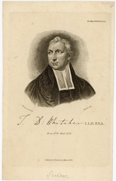 unbekannt - Portrait Thomas Dunham Whitaker - Stahlstich - o.J.