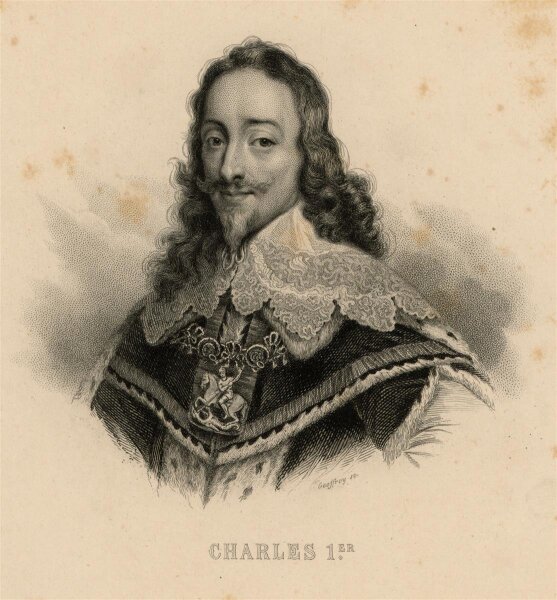 unbekannt - Portrait Karl I. - Stahlstich - o.J.