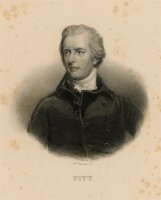 unbekannt - Portrait Willian Pitt - Stahlstich - o.J.