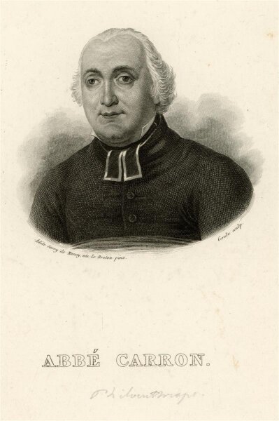 unbekannt - Portrait Guy-Toussaint-Julien Carron - Stahlstich - o.J.