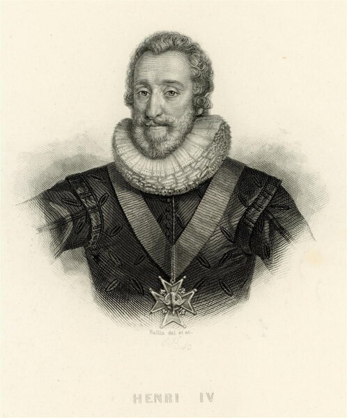 unbekannt - Portrait Heinrich IV. - Stahlstich - o.J.