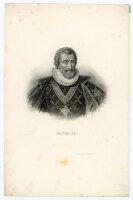 unbekannt - Portrait Heinrich IV. - Stahlstich - o.J.