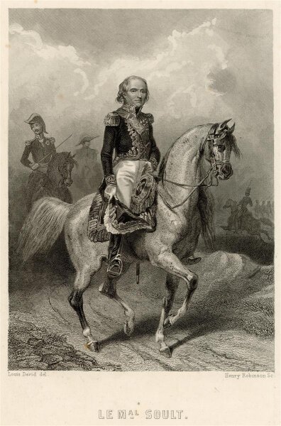 unbekannt - Portrait Nicolas Jean-de-Dieu Soult - Stahlstich - o.J.