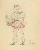 Witt Pfeiffer - Illustration eines Mädchens mit Korb...