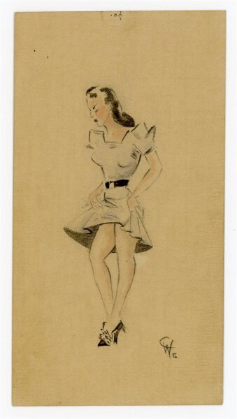 Witt Pfeiffer - Frau - Aquarell - o.J.