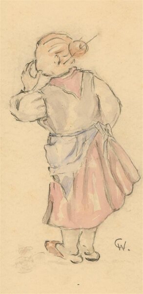 Witt Pfeiffer - Frau - Aquarell - o.J.