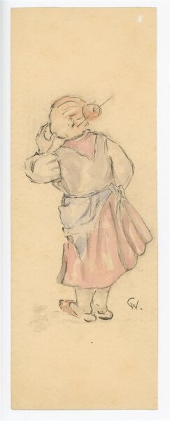 Witt Pfeiffer - Frau - Aquarell - o.J.