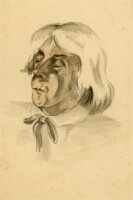 Witt Pfeiffer - Schlafende Frau - Aquarell - o.J.