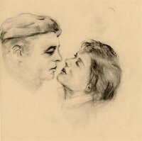 Witt Pfeiffer - Pärchen - Bleistiftzeichnung - o.J.