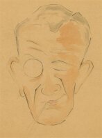 Witt Pfeiffer - Illustration eines Mannes mit Monokel -...